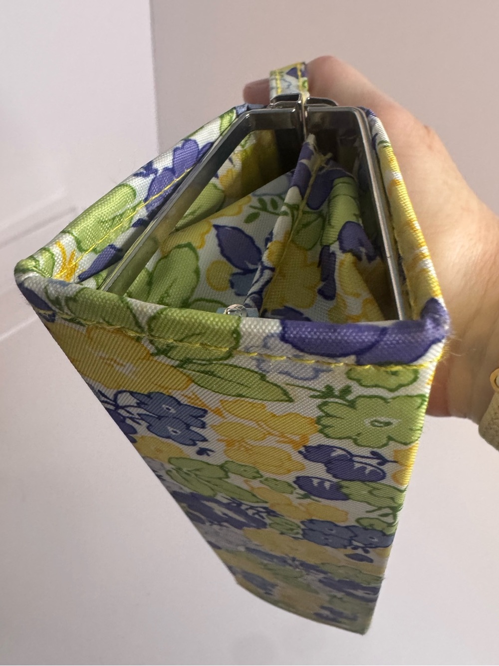 #343 Laura Ashley Vintage Floral Mini Kisslock Satchel - Picture 11 of 13